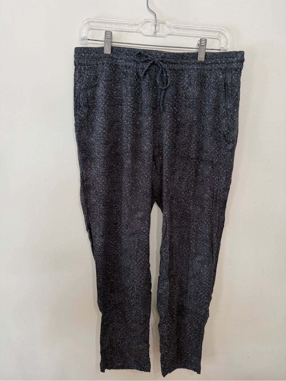 Prana Lightweight Ankle Pants Mantra Pockets Pull On Grey Boho Hippie Women’s M